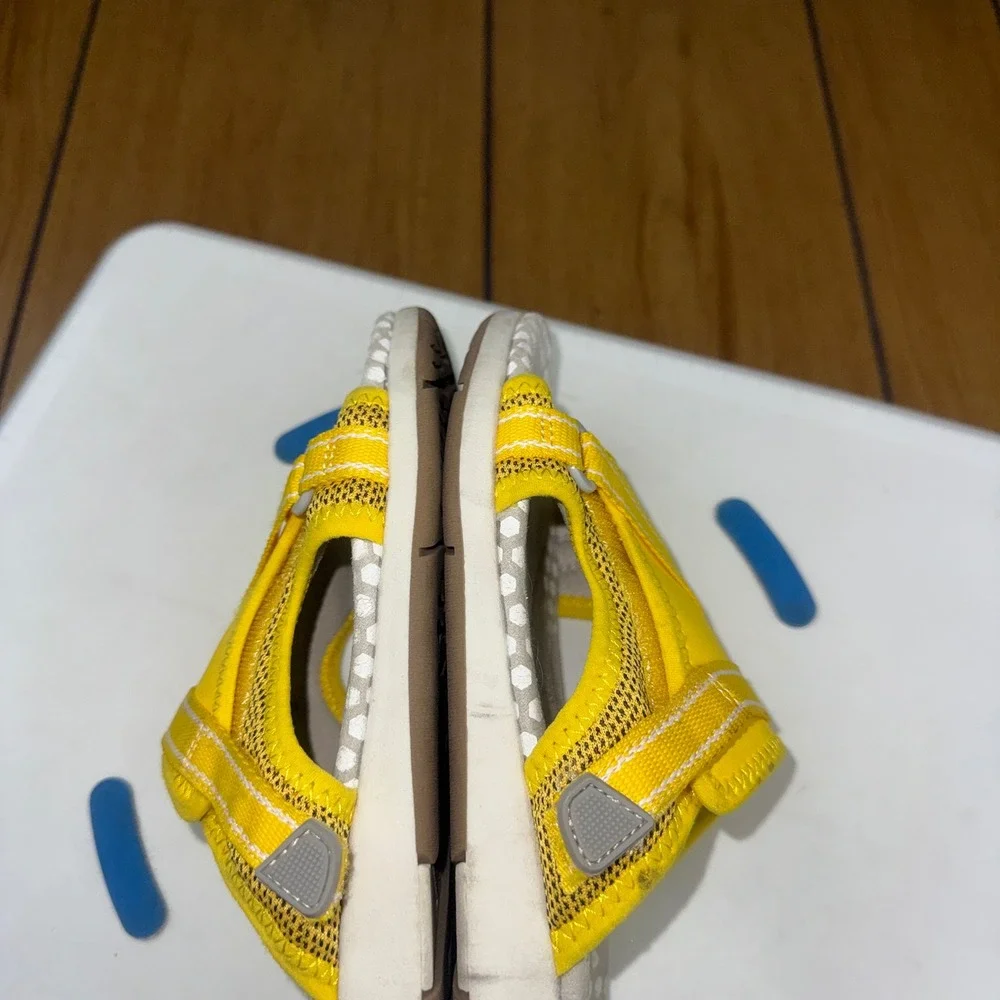 Eddie Bauer Saratoga Yellow‎ Sport Slide Sandals Womens 7.5 Adjustable Straps